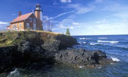 Eagle Harbor Lighthouse in Michigan