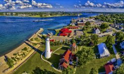 Port Huron and Ft Gratiot Lighthouse in Michigan