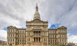 Michigan capitol building in Lansing