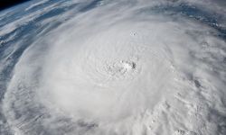 An aerial view of Hurricane Milton