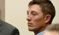 Christopher Schurr in the courtroom. 