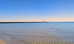 A beach at Frankfort, Michigan. 