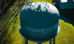 Wolverine Worldwide water tower. 