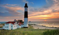 Big Sable Point Lighthouse sunset - Ludington , Michigan