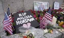 A memorial for Minnesota state Rep. Melissa Hortman and her husband Mark.