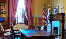 The governor's ceremonial office in the Michigan Capitol in Lansing.