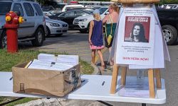 A sign for 2020 petition initiative which sought to strip Gov. Gretchen Whitmer of certain emergency powers. 