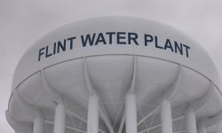 Flint water tower