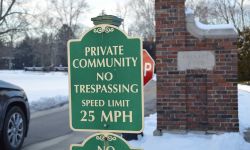 private community sign