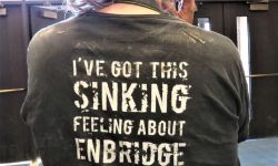 Enbridge protester