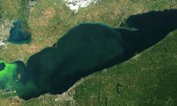 Satellite image of Lake Erie