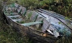 Derelict fishing boats