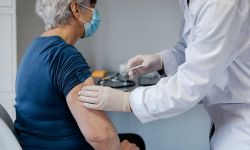 woman being vaccinated