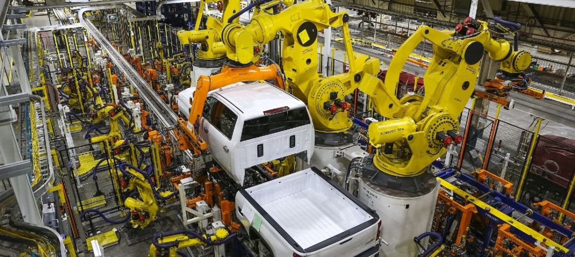 A General Motors assembly line